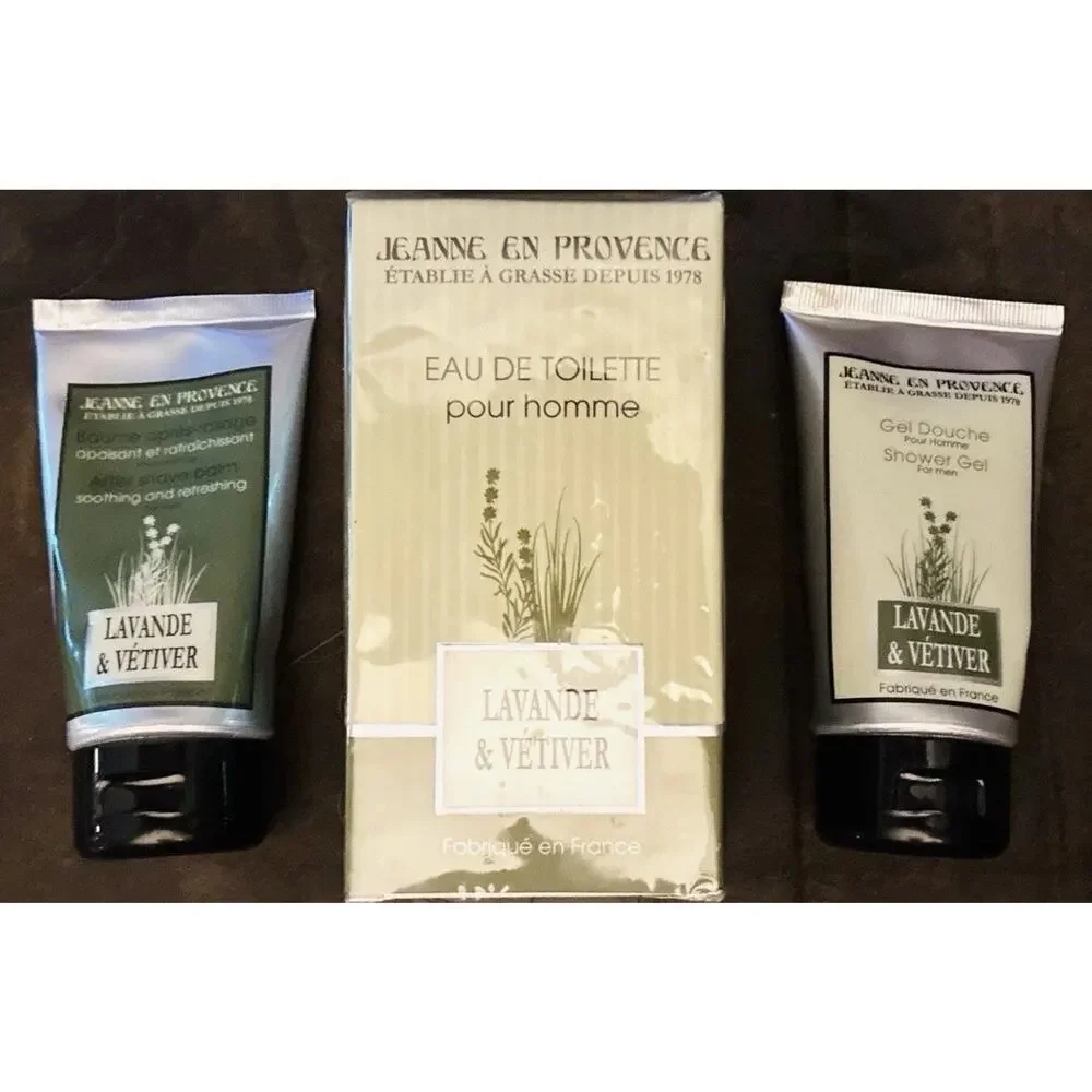 Jeanne en Provence Lavande & Vetiver Men's Frag Gift Set Eau De Toilette France